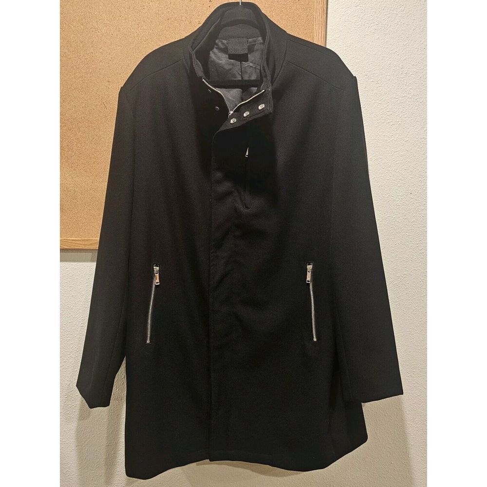 Zara Coat Women's 2XL  Black‎ Overcoat Warm Winter Water Repellent Wrap
